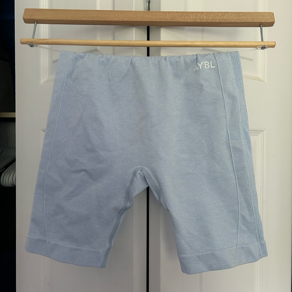 Blue gym shorts